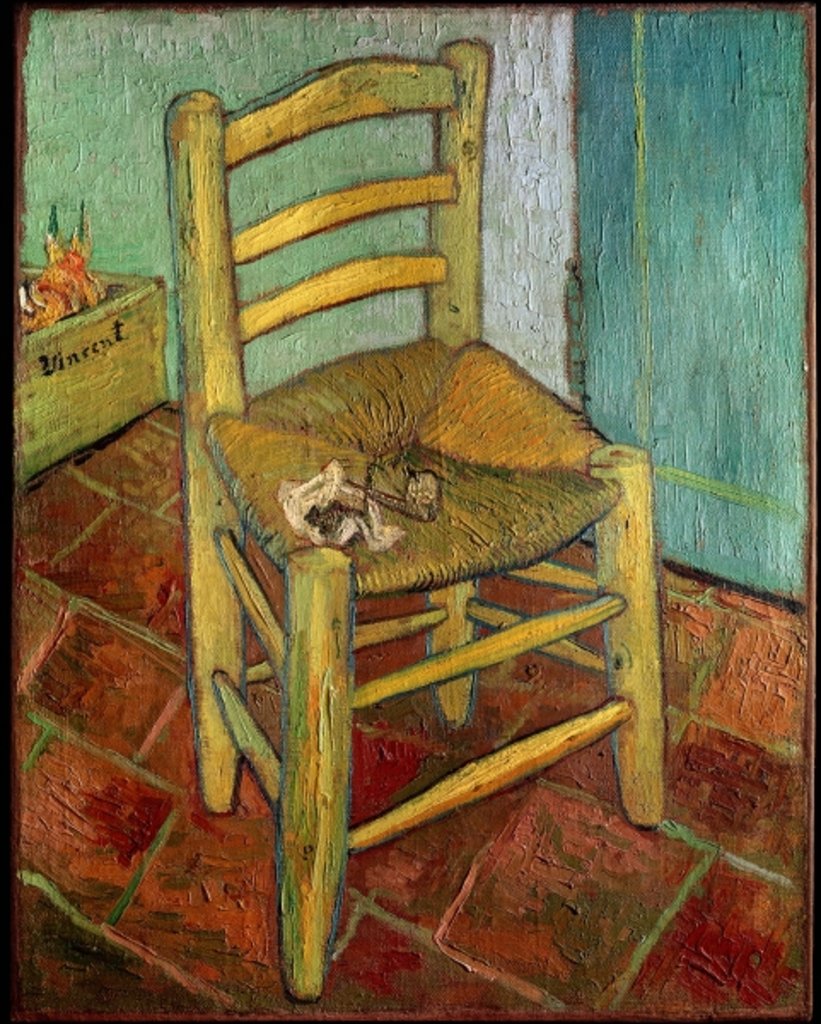 Detail of Vincent's Chair, 1888 by Vincent van Gogh