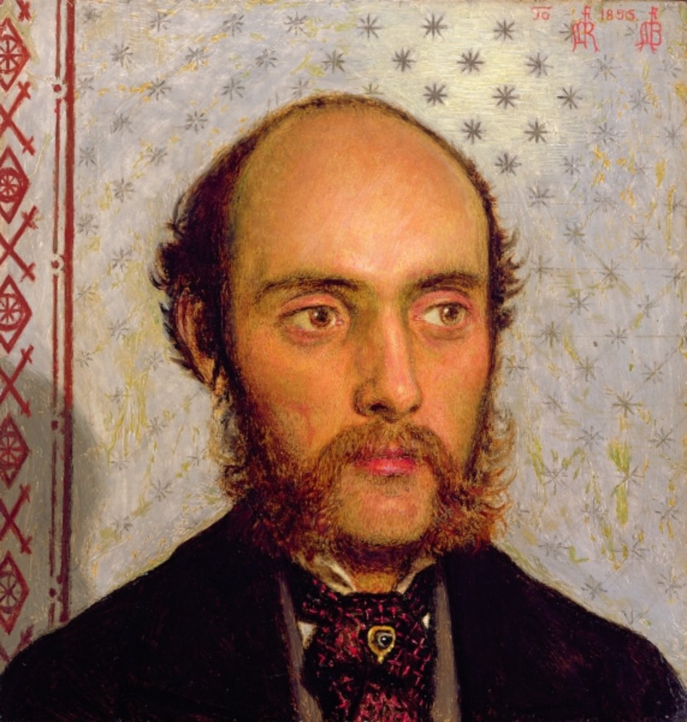 Detail of Portrait of William Michael Rossetti by Lamplight, 1856 by Ford Madox Brown