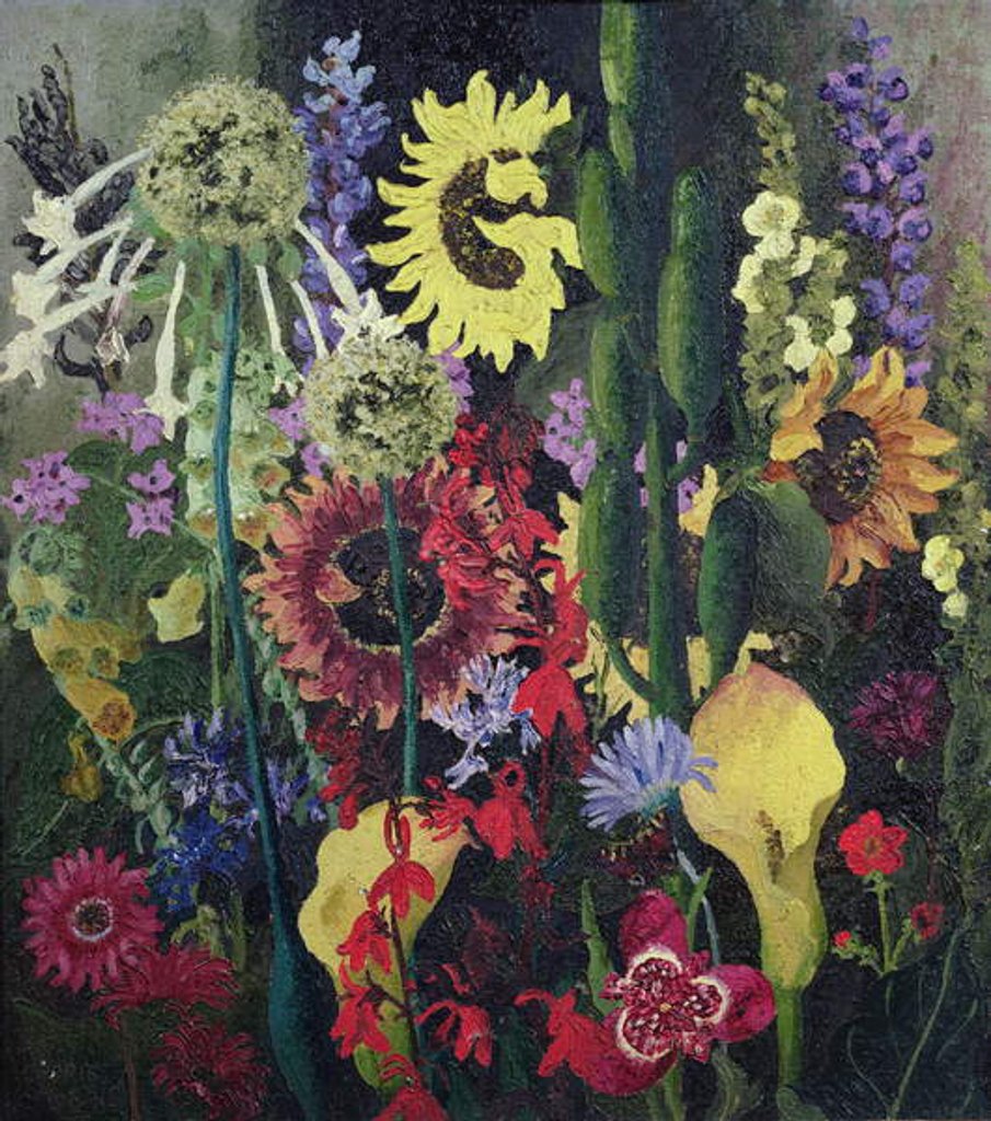 Detail of Garden Landscape No.2, 1931 by Cedric Morris