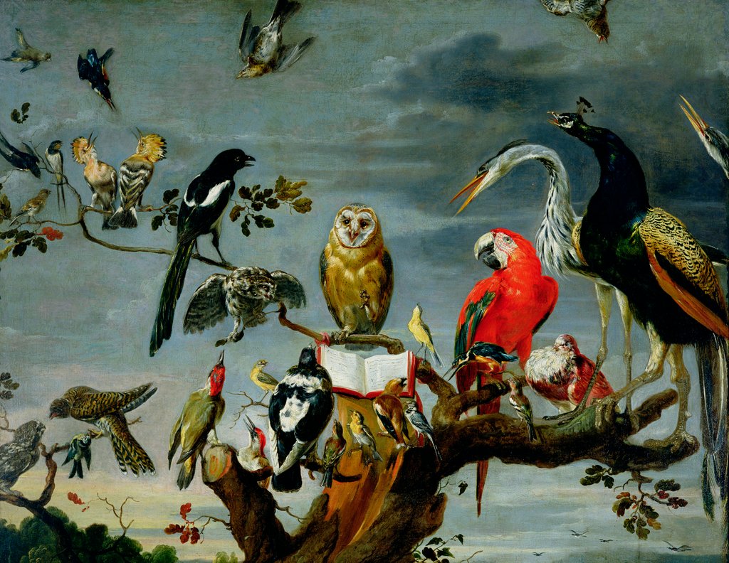 Detail of Concert of Birds by Frans Snyders or Snijders