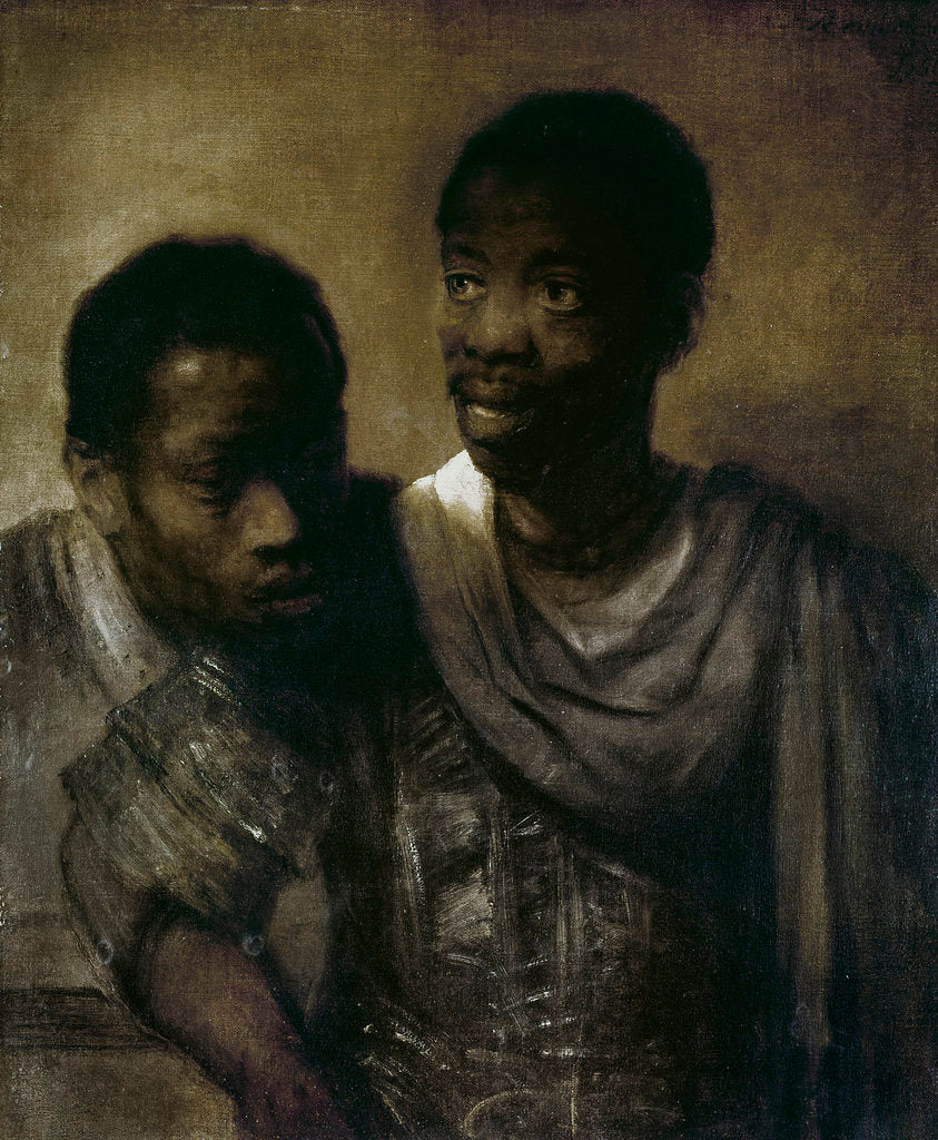 Detail of Two African Men, 1661 by Rembrandt Harmensz. van Rijn