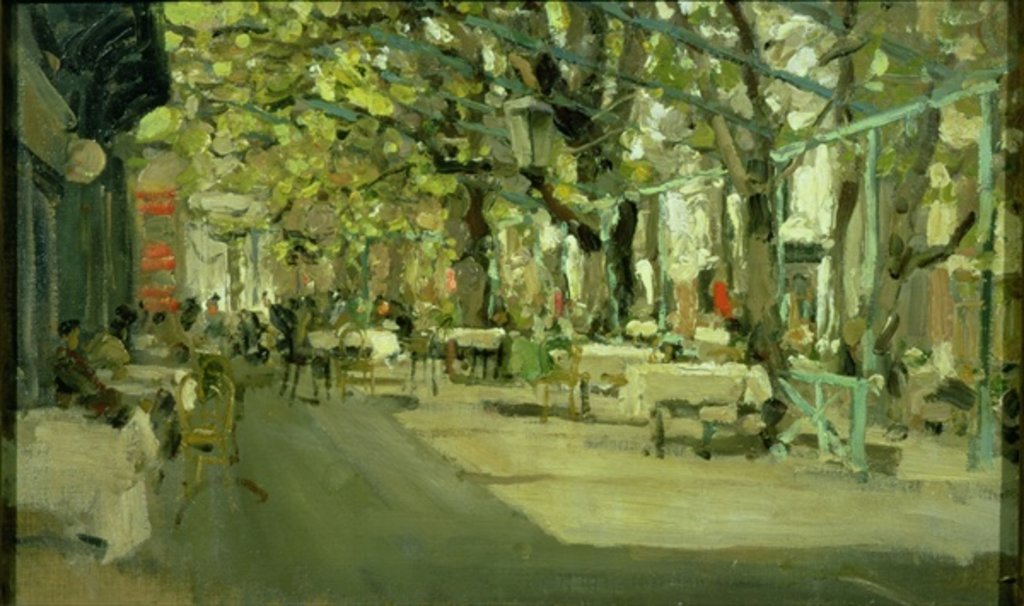 Detail of Cafe in Yalta, 1905 by Konstantin Alekseevich Korovin