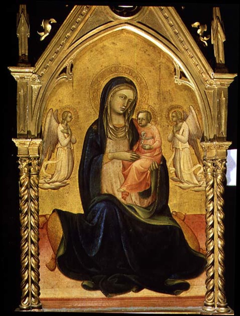 Detail of Madonna and Child, 1400 by Lorenzo Monaco