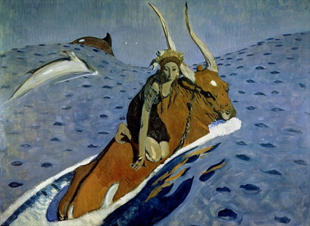 Detail of The Rape of Europa, 1910 by Valentin Aleksandrovich Serov