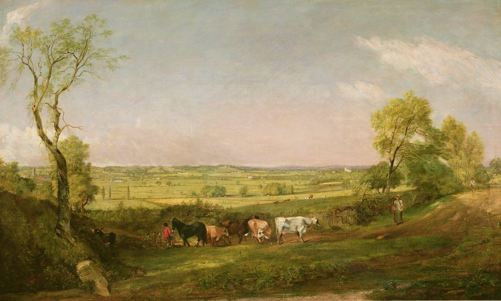 Detail of Dedham Vale: Morning, c.1811 by John Constable