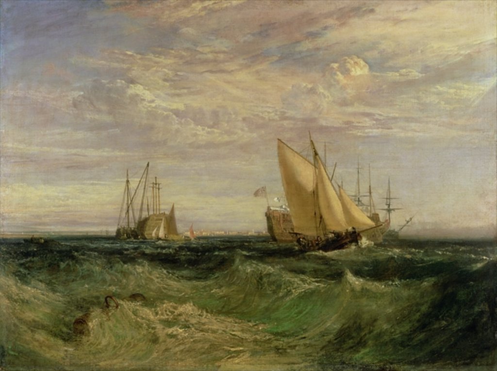 Detail of The Confluence of the Thames and the Medway, c.1808 by Joseph Mallord William Turner