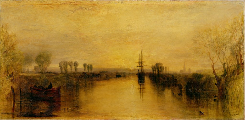 Detail of Chichester Canal, c.1829 by Joseph Mallord William Turner