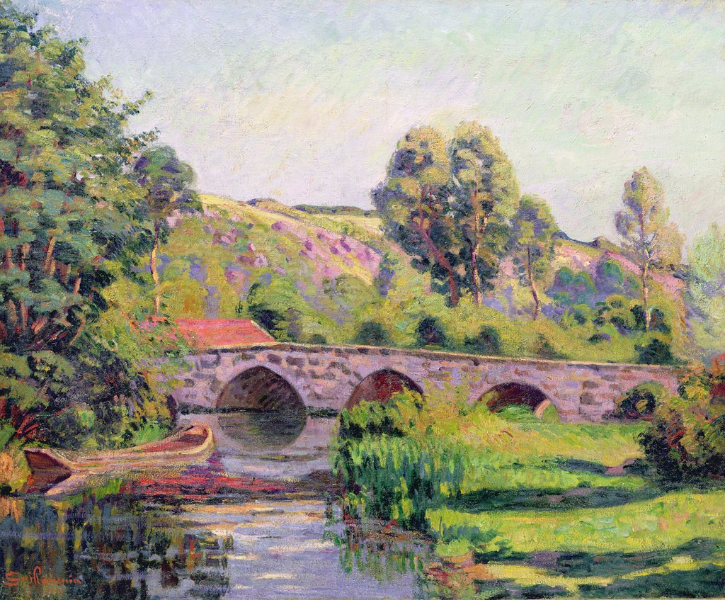 Detail of The Bridge at Boigneville, c.1894 by Jean Baptiste Armand Guillaumin