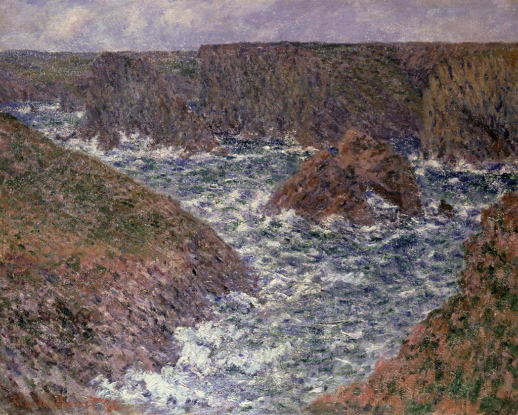 Detail of Port Domois at Belle Ile, 1886 by Claude Monet