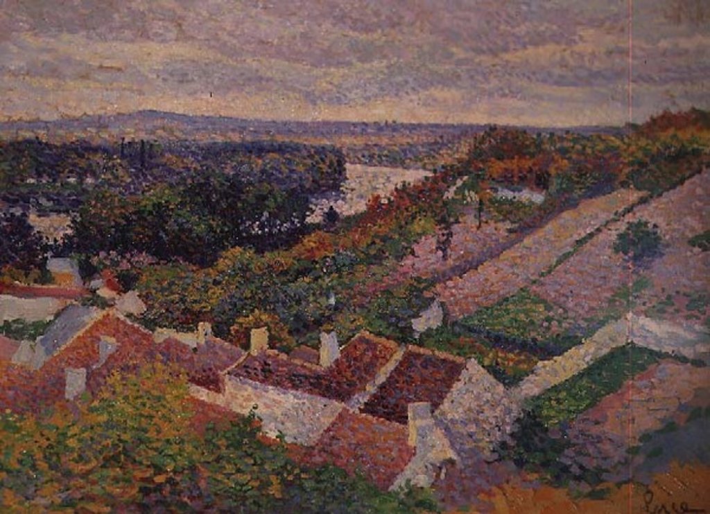 Detail of Landscape by Maximilien Luce