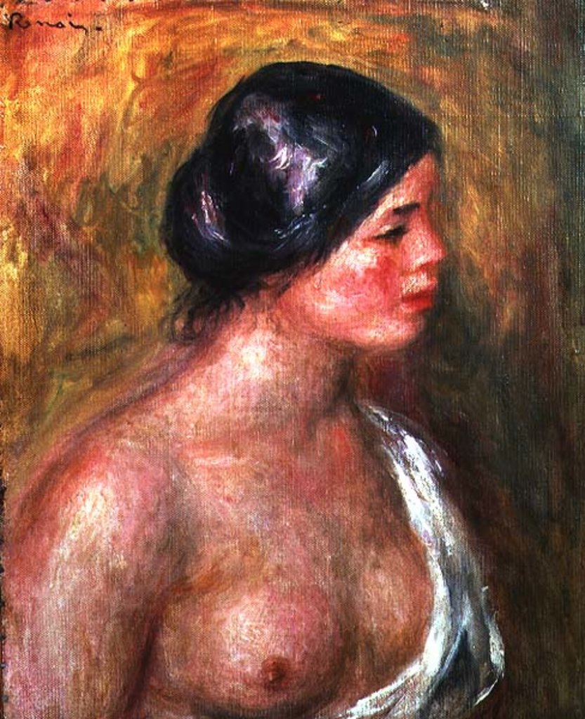 Detail of Portrait of Madeleine Bruno, 1913 by Pierre Auguste Renoir