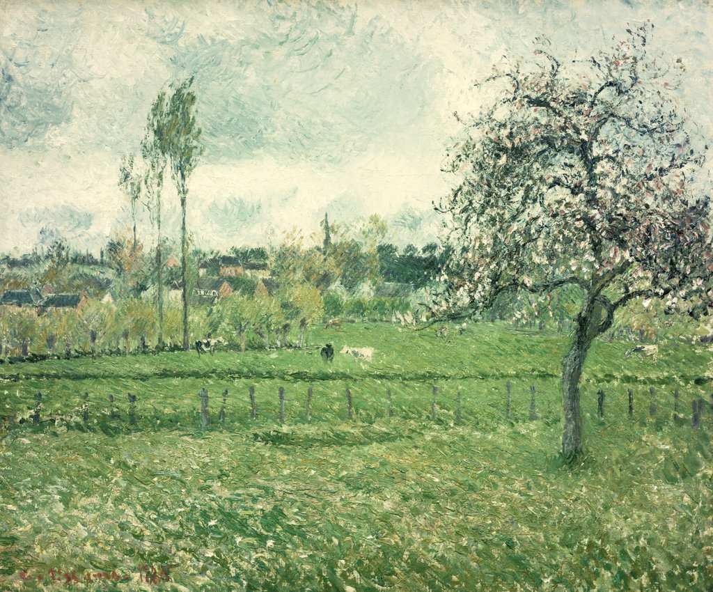 Detail of Meadow at Eragny, 1885 by Camille Pissarro