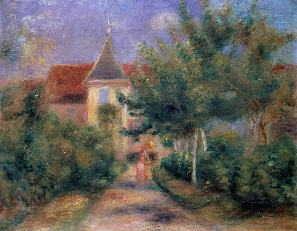 Detail of Renoir's house at Essoyes, 1906, by Pierre Auguste Renoir