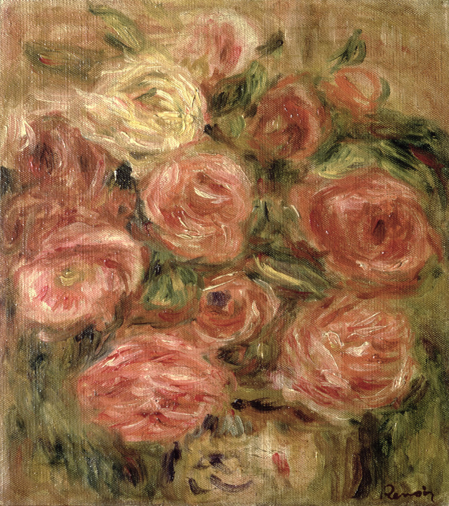 Detail of Flowers, 1913-19 by Pierre Auguste Renoir