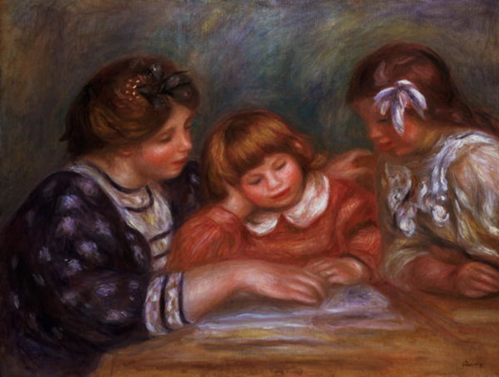 Detail of The Lesson, 1906 by Pierre Auguste Renoir