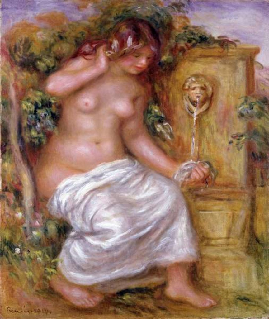 Detail of The Bather at the Fountain, 1914 by Pierre Auguste Renoir