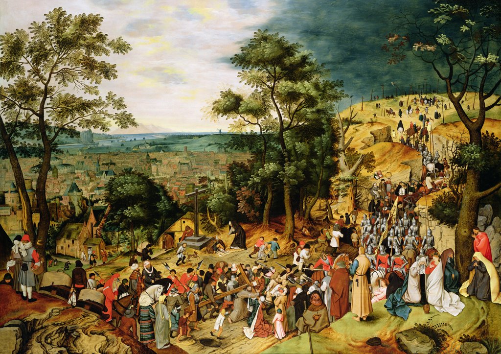 Detail of Christ on the Road to Calvary, 1607 by Pieter the Younger Brueghel