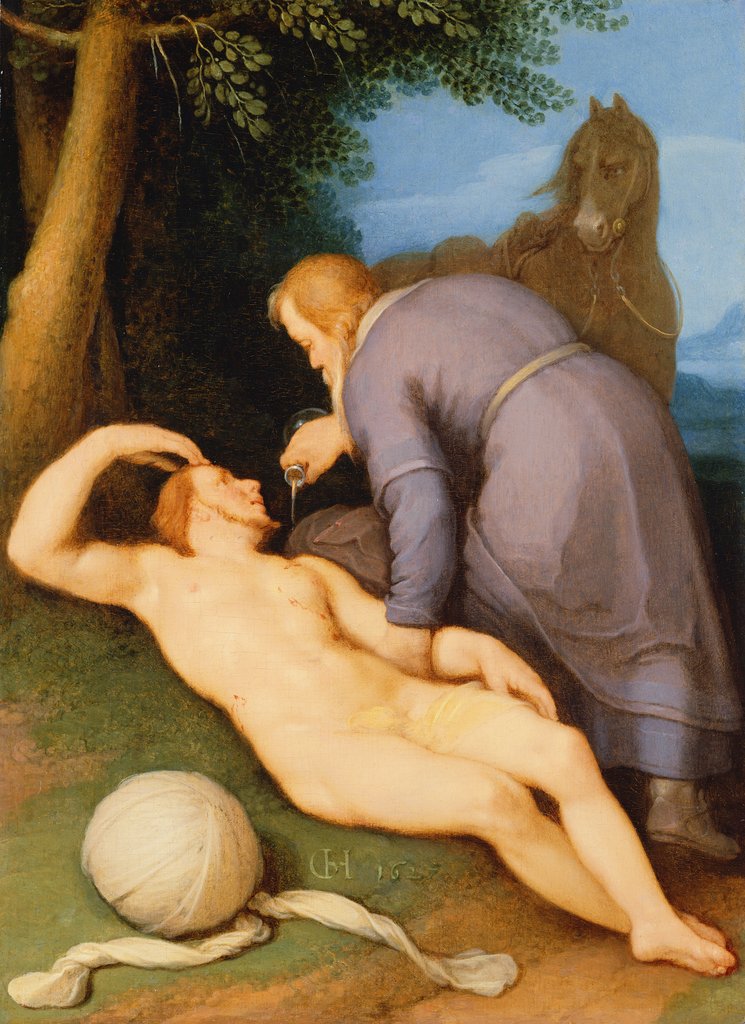 Detail of The Good Samaritan, 1627 by Cornelis Cornelisz. van Haarlem