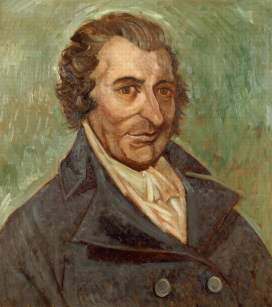 Detail of Portrait of Thomas Paine by A. Easton