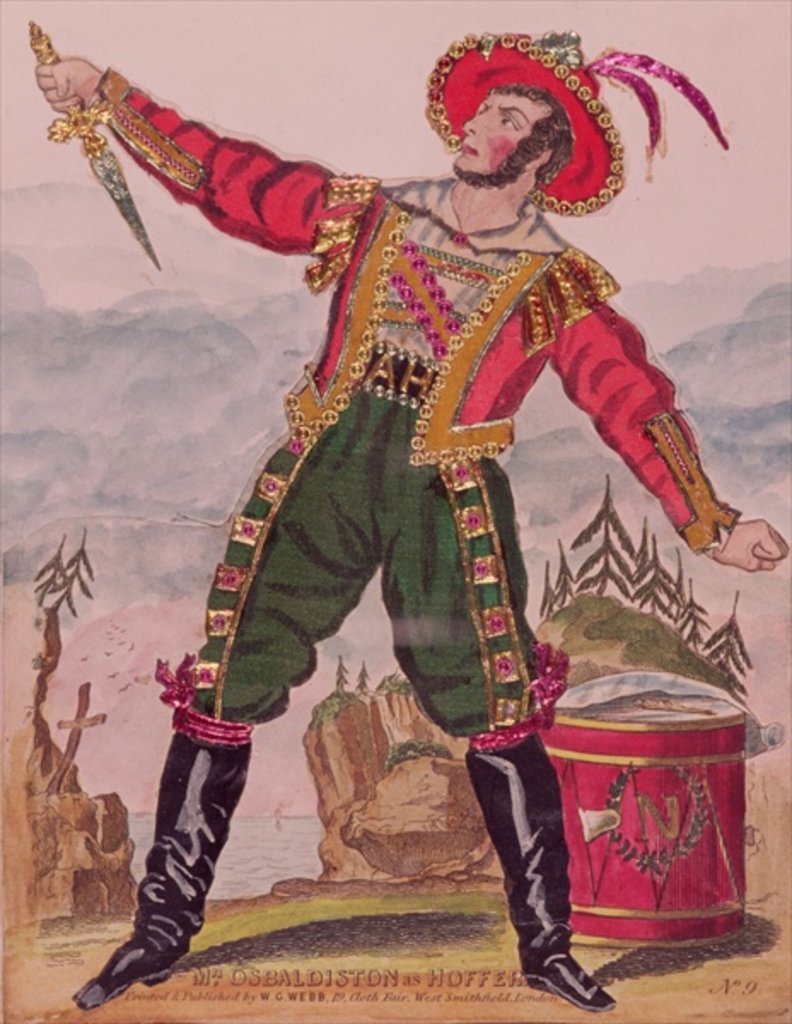 Detail of Mr. Osbaldiston as Andreas Hofer the Tyrolese patriot leader, pub. by W.G. Webb, London by English School
