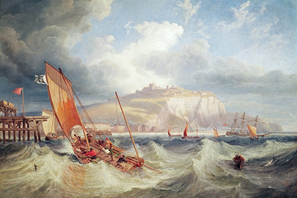 Detail of Dover, 1857 by John Wilson Carmichael