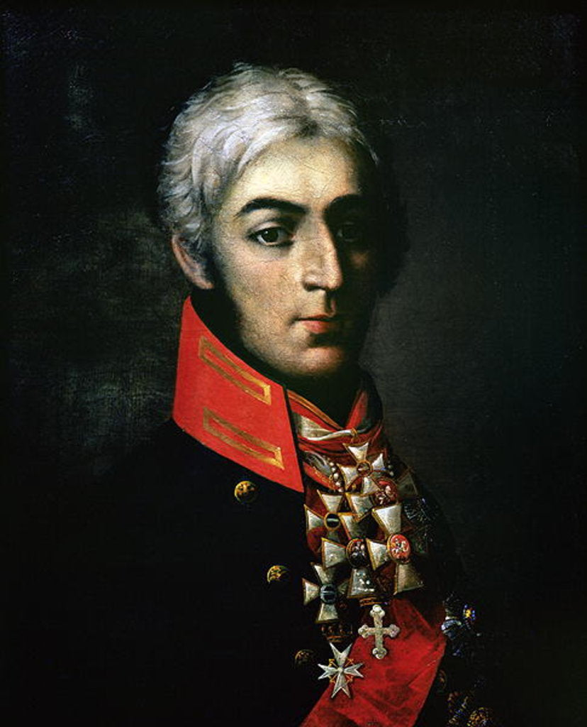Detail of Portrait of Prince Peter Bagration Russian general by School Russian