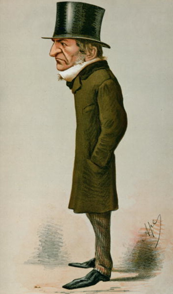 Detail of William Ewart Gladstone cartoon from Vanity Fair, 6th February 1869 by Carlo Pellegrini
