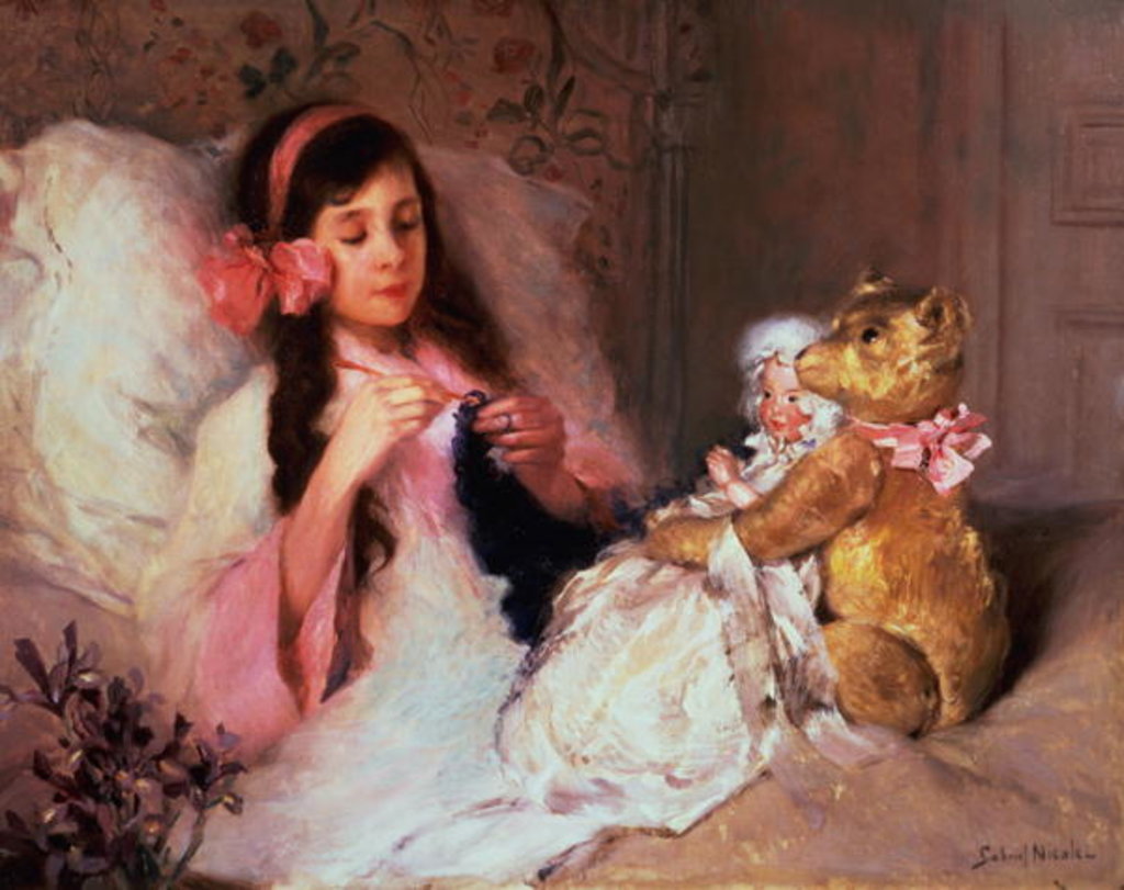 Detail of Restful Company by Gabriel Nicolet