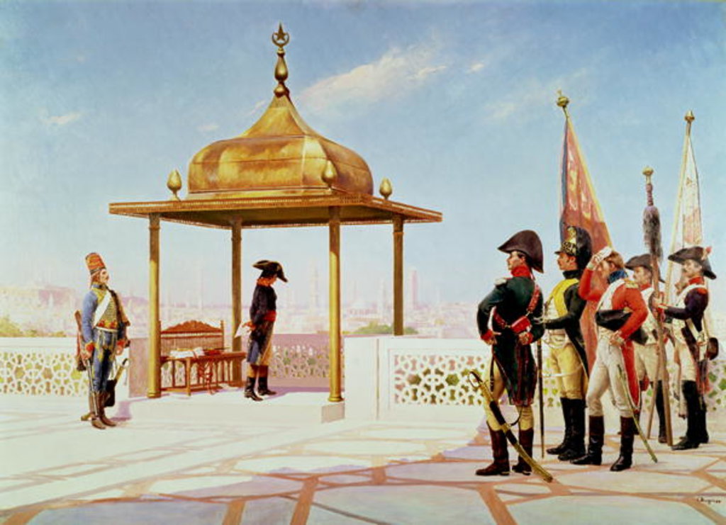 Detail of Napoleon in Cairo, 1798 by Gustave Bourgain