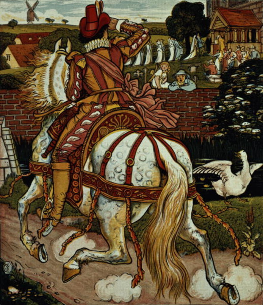 Detail of Margery's brother returns from far off lands by Walter Crane