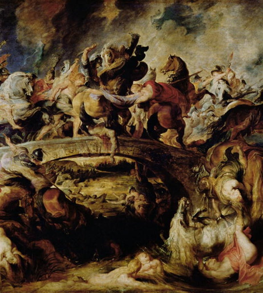 Detail of Battle of the Amazons and Greeks, c.1617 by Peter Paul Rubens