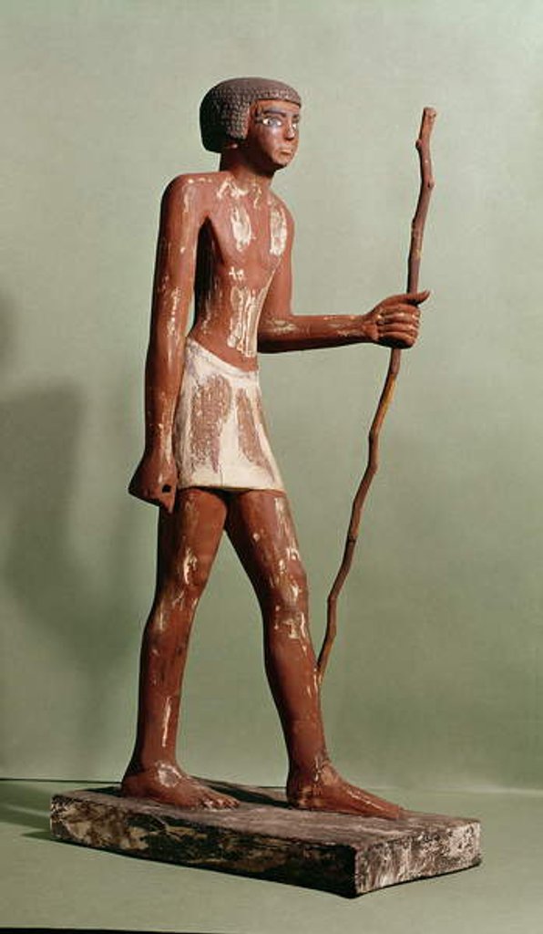 Detail of Model of an official by Old Kingdom Egyptian