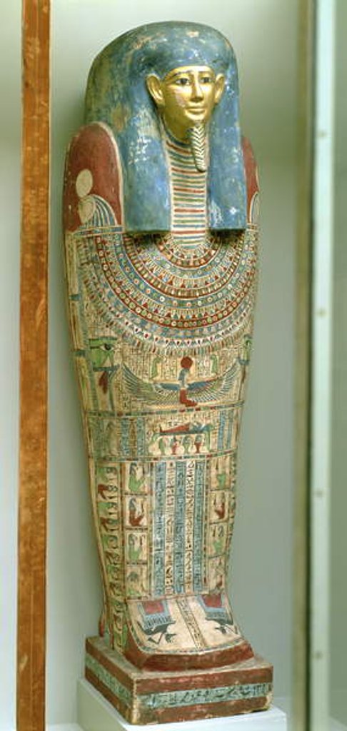 Detail of Inner coffin of Djeho, son of Psammetichus, from Akhmim, c.250 BC by Egyptian Ptolemaic Period