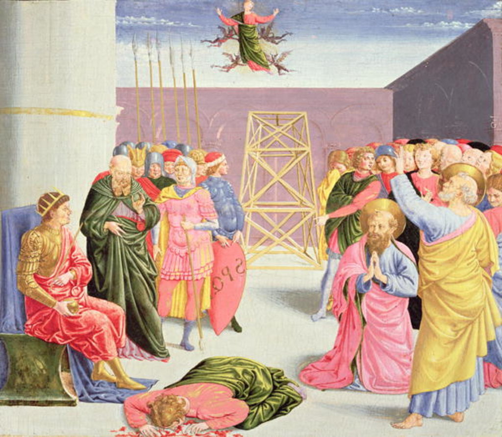 Detail of St. Peter and Simon Magus, 15th century by Benozzo di Lese di Sandro Gozzoli