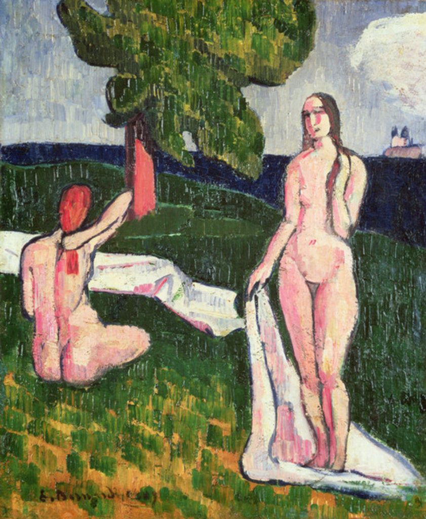 Detail of Two Bathers under a Tree, 1889 by Emile Bernard
