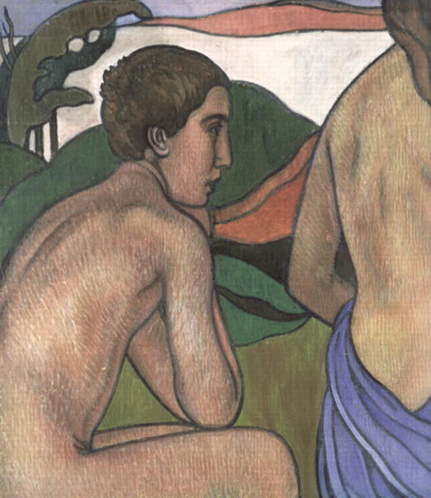 Detail of Seated Male Nude in a Landscape, c.1889-90 by Charles Filiger