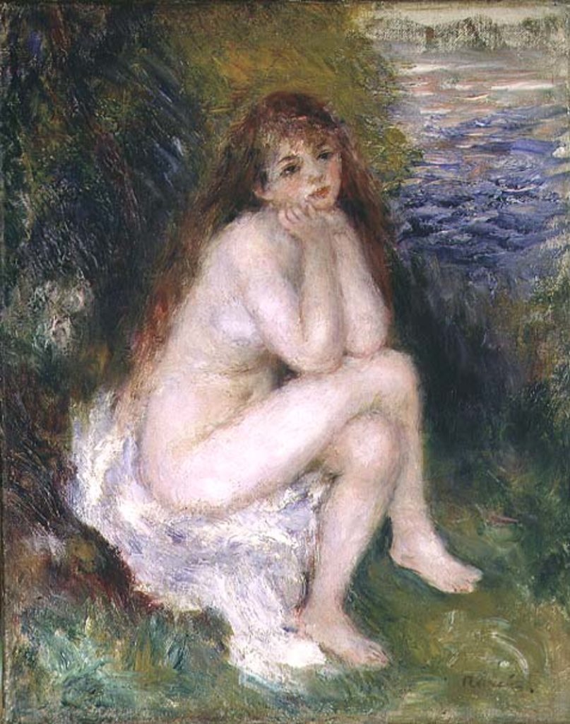 Detail of The Naiad, 1876 by Pierre Auguste Renoir