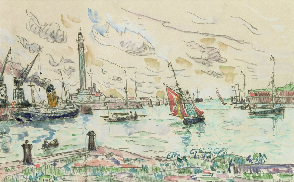 Detail of Dunkirk, 1930 by Paul Signac
