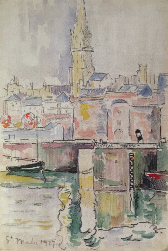 Detail of St. Malo, 1927 by Paul Signac