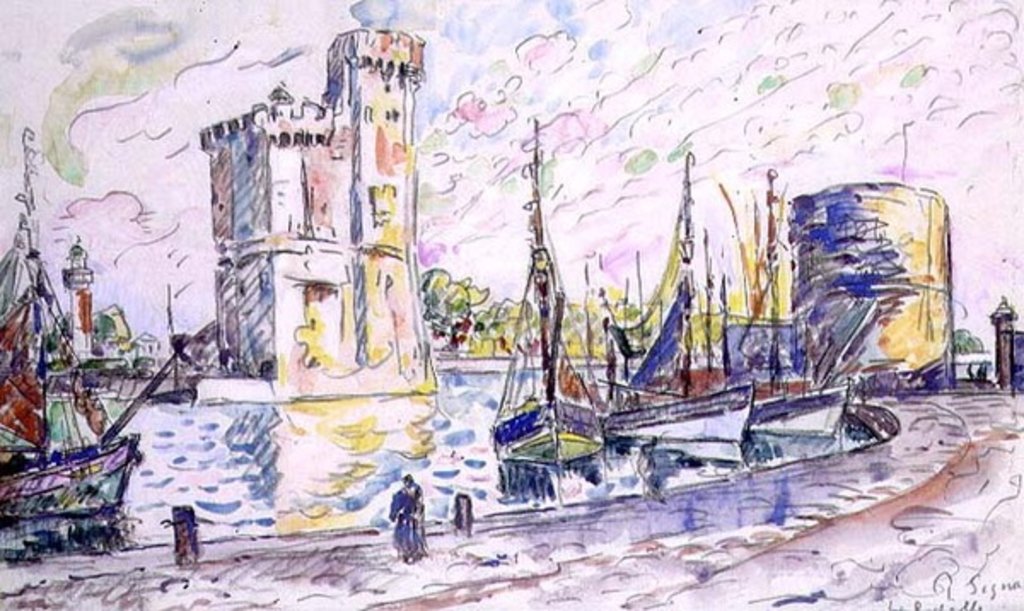 Detail of La Rochelle by Paul Signac