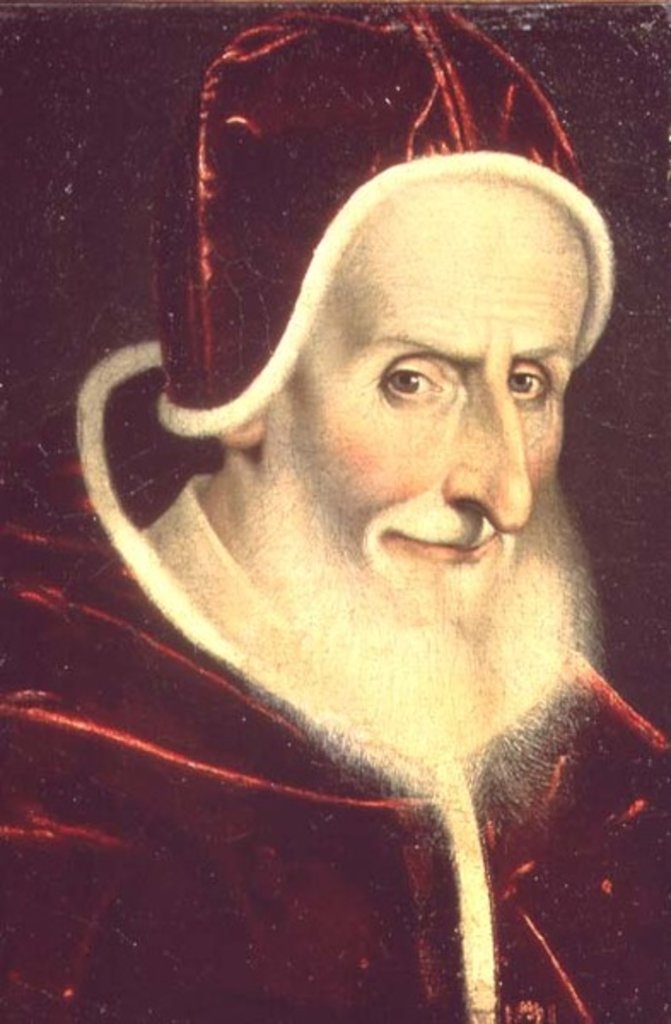 Detail of Portrait of Pope Pius V 1576-80 by Scipione Pulzone