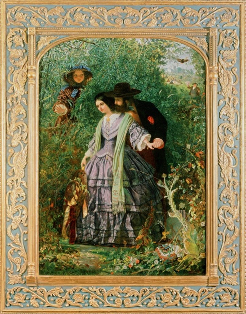 Detail of The Secret, 1858 by William Henry Fisk