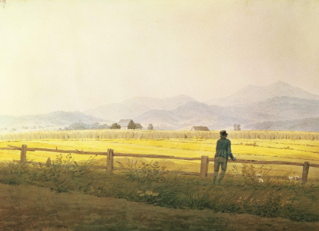 Detail of View of Schmiedebergerkamm, c.1837 by Caspar David Friedrich