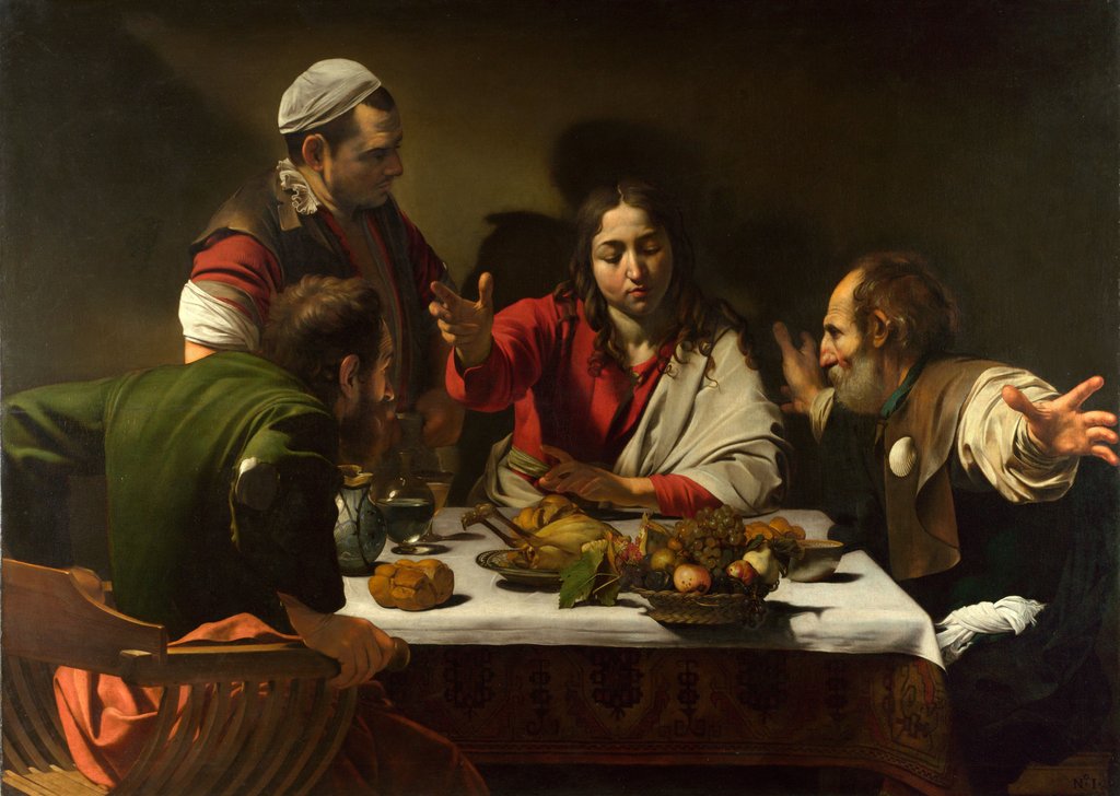 Detail of The Supper at Emmaus, 1601 by Michelangelo Merisi da Caravaggio