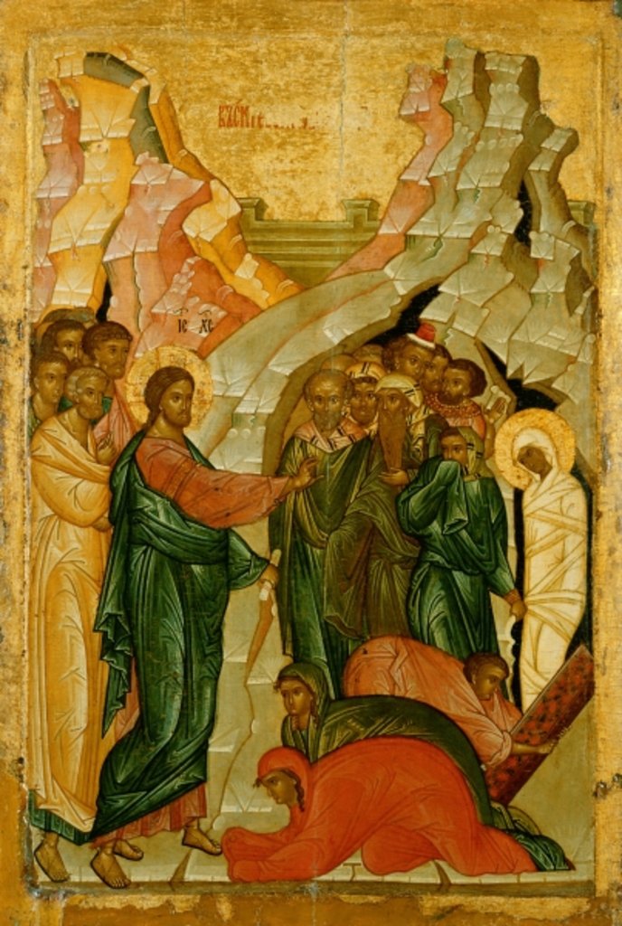 Detail of The Raising of Lazarus, 15th century by Anonymous