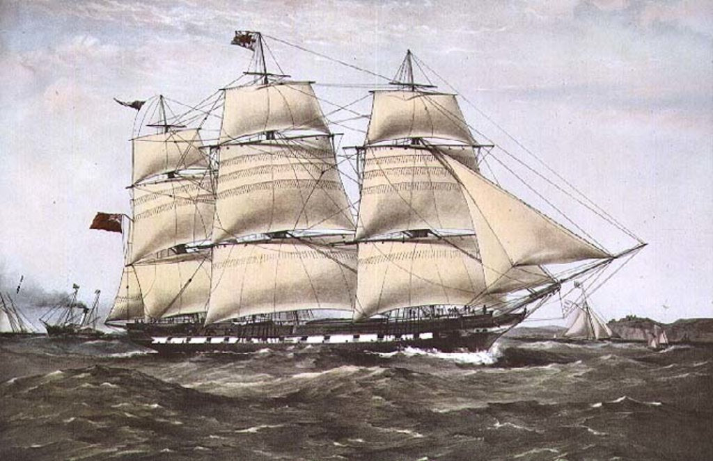 Detail of The Clipper Ship 'Anglesey' by Anonymous Anonymous