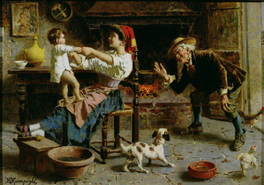 Detail of Mother and Child by Eugenio Zampighi