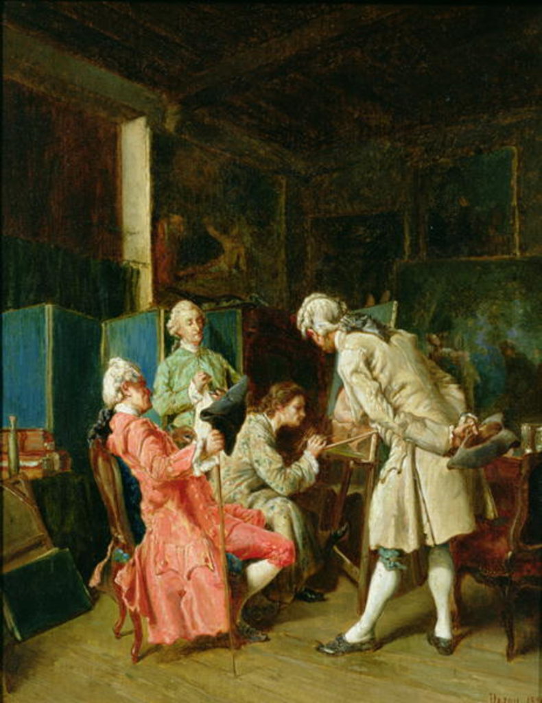 Detail of The Art Critics, 1878 by Dajou Dajou