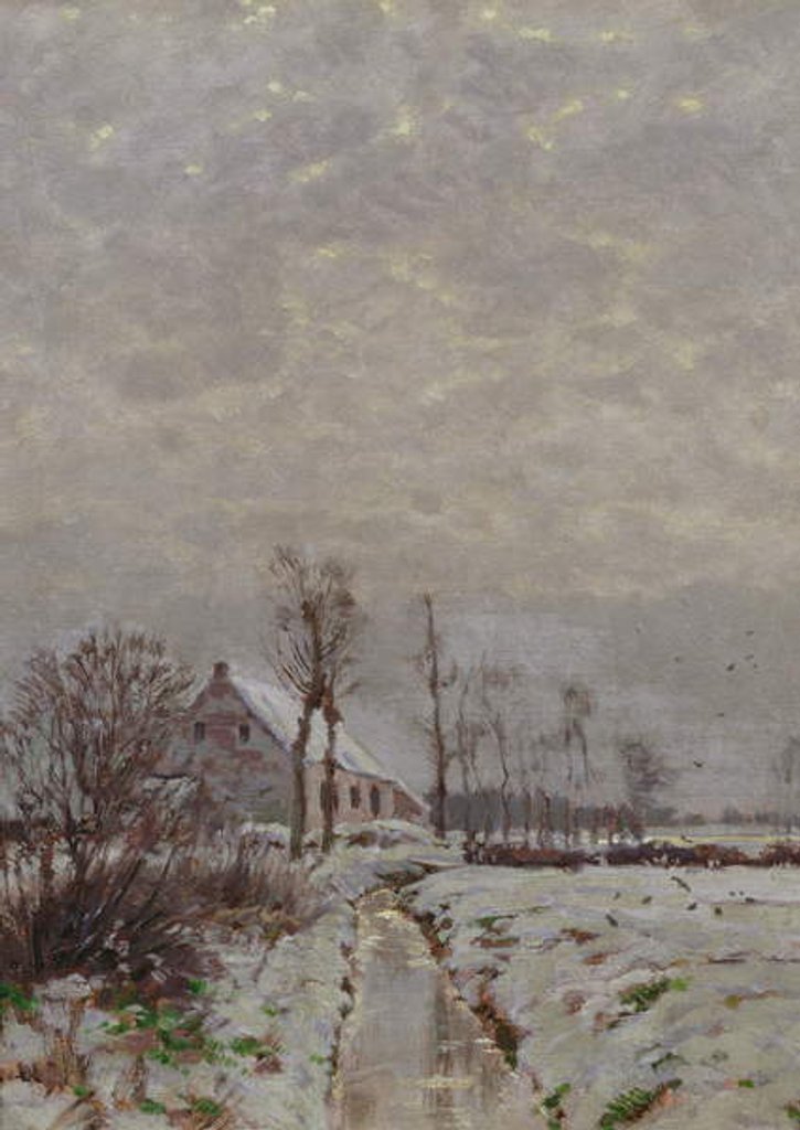 Detail of Winter Stream by Arthur Wansleben
