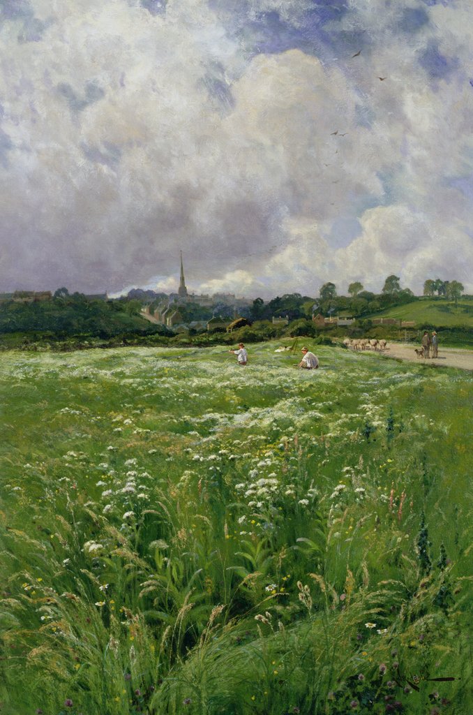Detail of Haymaking by Arthur Walker Redgate